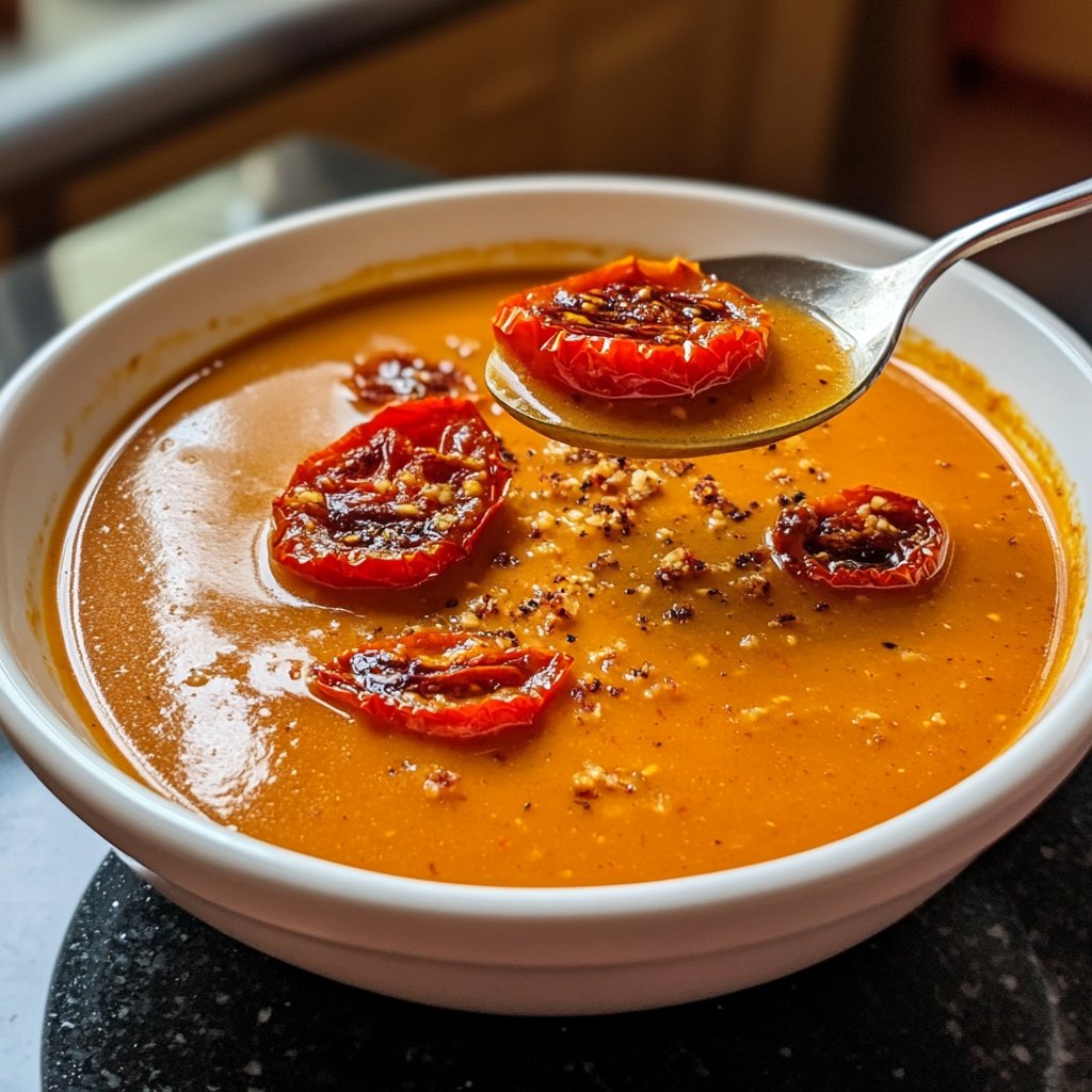 Tomatensuppe mit Ofentomaten