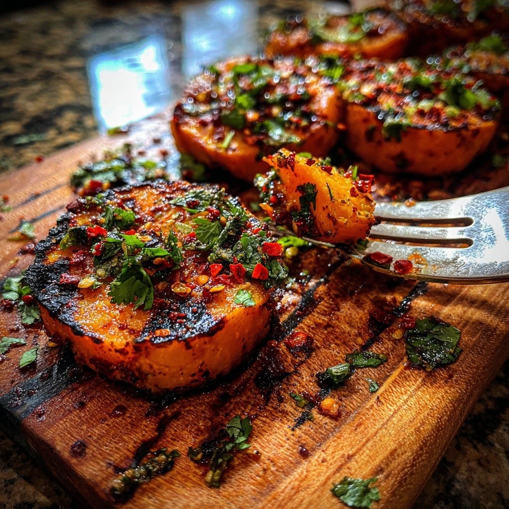Gegrillte Süßkartoffeln Mit Chili