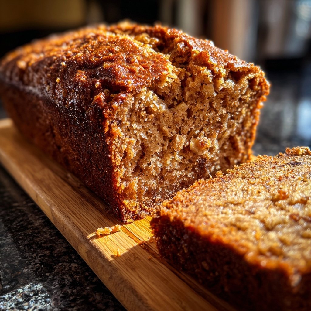Saftiges Bananenbrot mit reifen Bananen