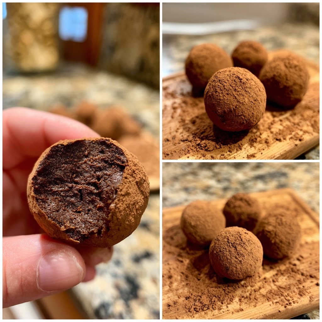 Schokoladentrüffel mit Kakao